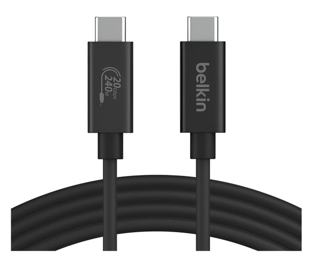 BELKIN Kabel USB4 240W 20Gbps 2m INZ004bt2MBK - 1330450 - zdjęcie